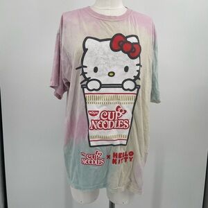 Hello Kitty Pink and Green Short Sleeve Tee